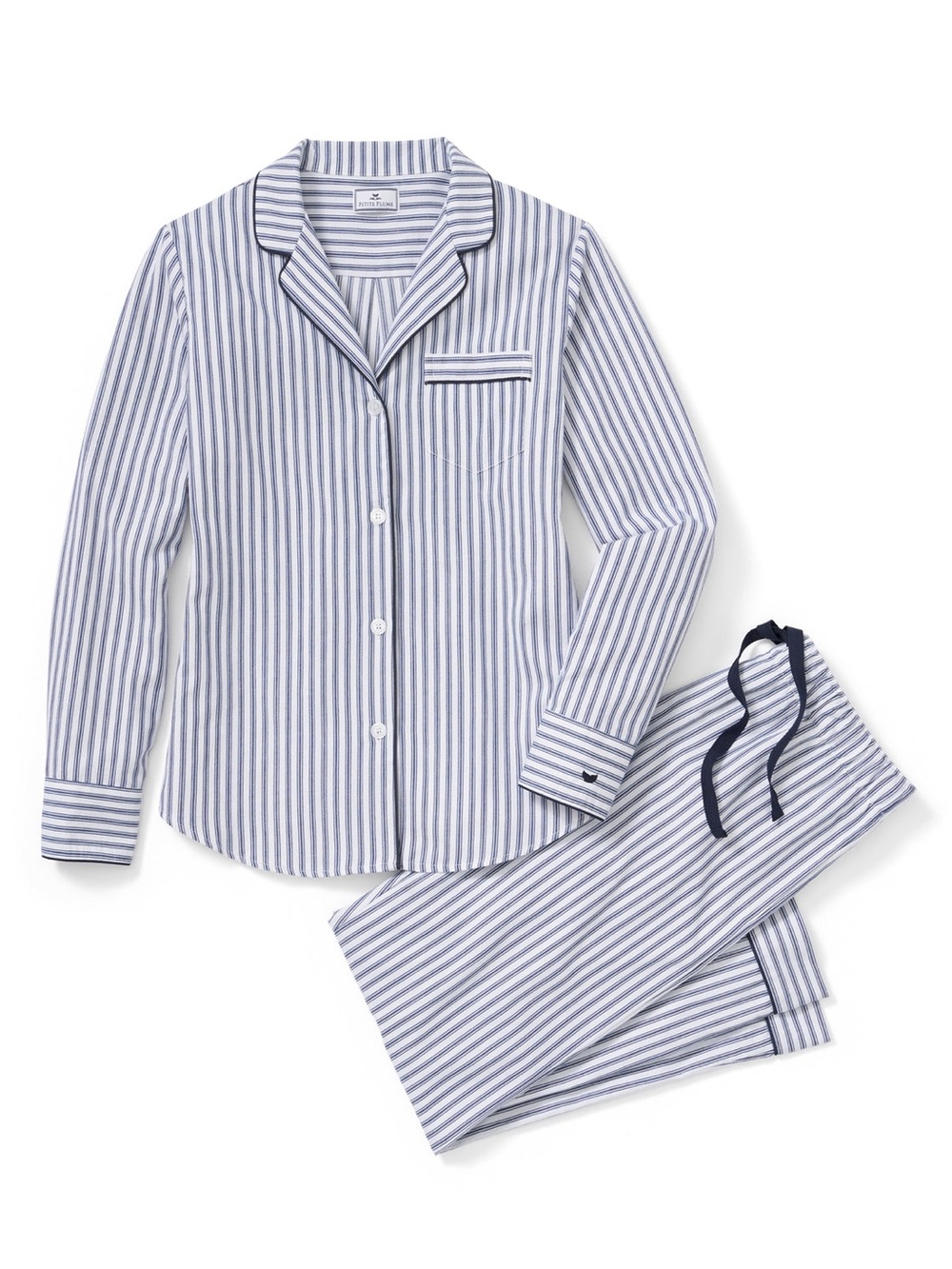Petite Plume Striped Pajama Top